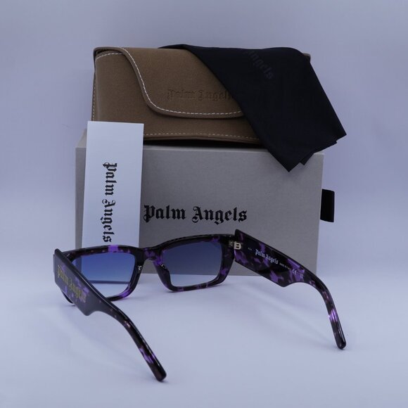 Palm Angels PERI002 PALM 3449 Rectangle Sunglasses - Purple/Blue Gradient - Picture 7 of 10